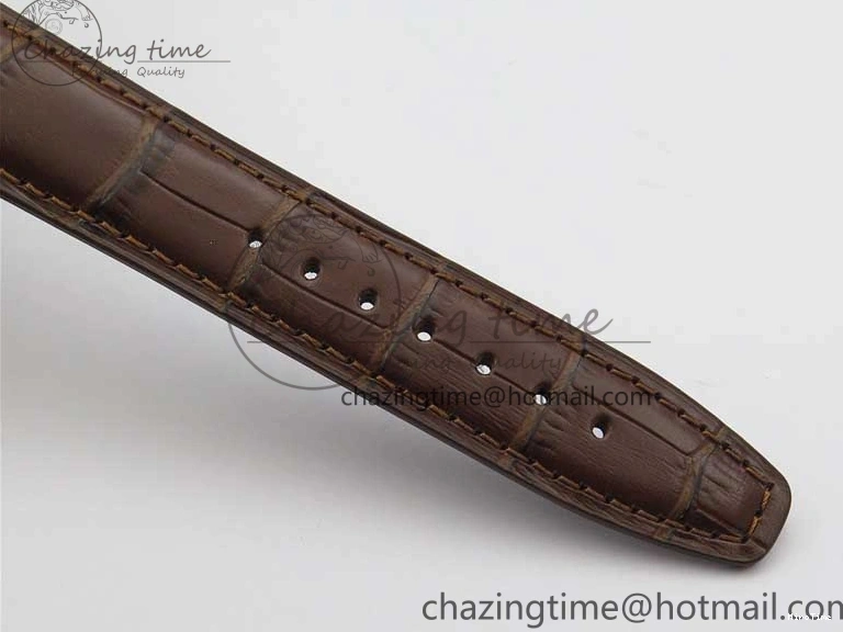 MIROTIME 0413 Original Portuguese IW358304 ZF 1:1 Best Edition SS White Dial RG Markers on Leather Strap A 7077